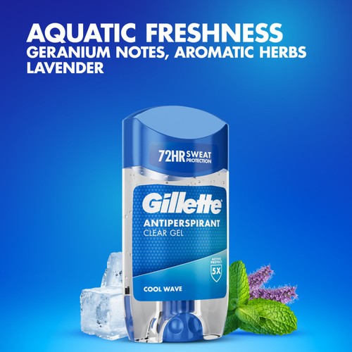 Gillette Clear Gel Antiperspirant Cool Wave 70ML