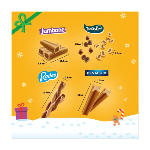 Pedigree Christmas Present Gift Box Adult Dog Treats Mixed