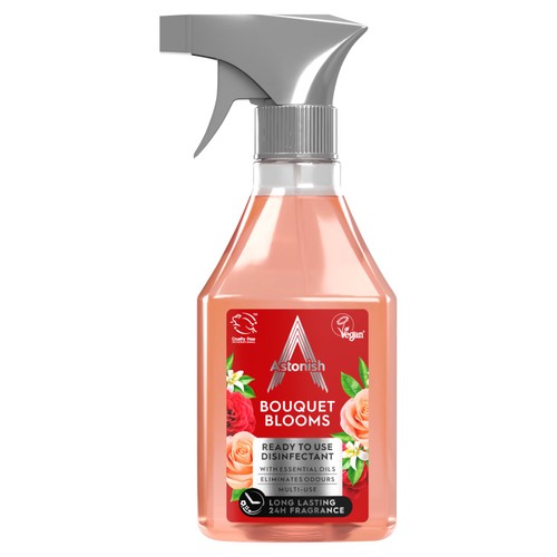 Astonish ready to use disinfectant bouquet blooms