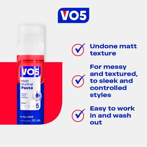 Vo5 Matt Styling Paste 100ml