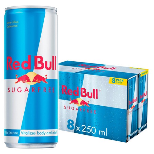 Red Bull Energy Drink Sugar Free Cans