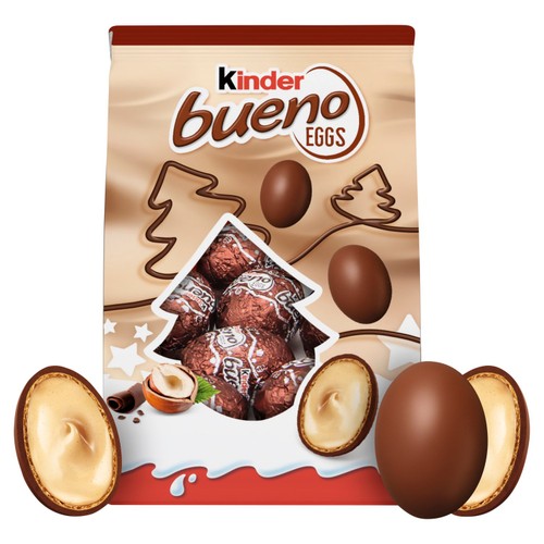 Kinder Bueno Milk Chocolate & Hazelnut Mini Eggs 80g
