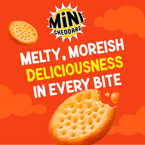 Jacob's Mini Cheddars Red Leicester Multipack Snacks 6 Pack Multipack