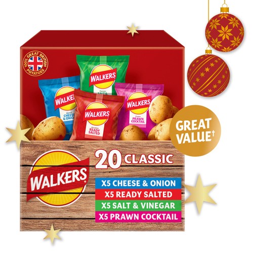 Walkers Classic Variety Multipack Crisps Box  20 x 25g
