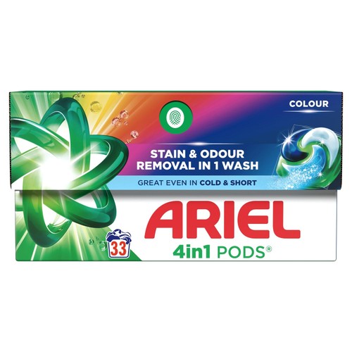 Ariel Colour 4-in-1 Pods Washing Capsules 33 Pack