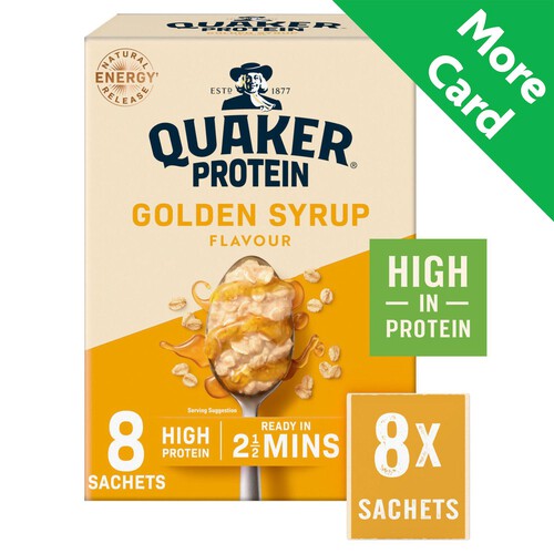 Quaker Oat So Simple Protein Golden Syrup Porridge Sachets