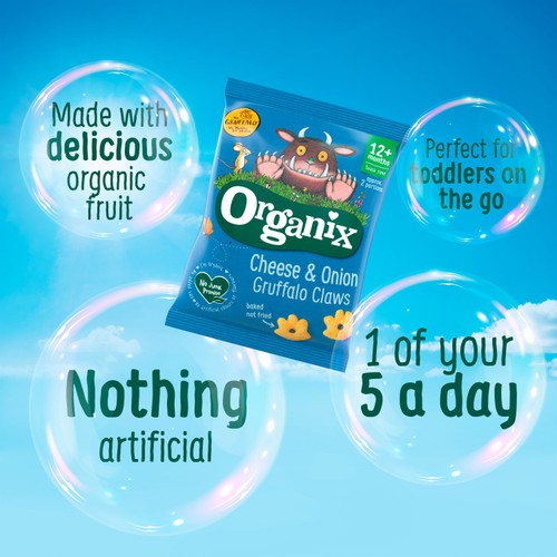 Organix Cheese & Onion Gruffalo Claws 12+ Months