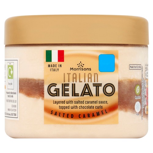 Morrisons salted caramel gelato