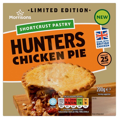 Morrisons Shortcrust Pastry Hunters Chicken Pie 