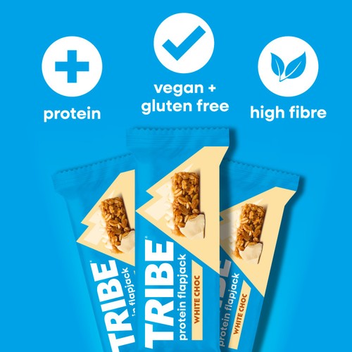 Tribe Protein Flapjack White Choc Chip