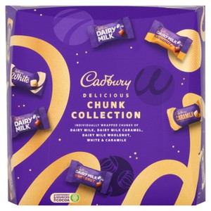 Cadbury Chocolate Mix Chunks Tin   400g