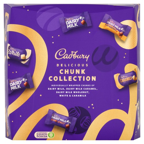 Cadbury Chocolate Mix Chunks Tin   400g