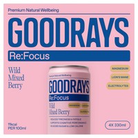 Goodrays ReFocus Wild Mixed Berry 4 x 330ml