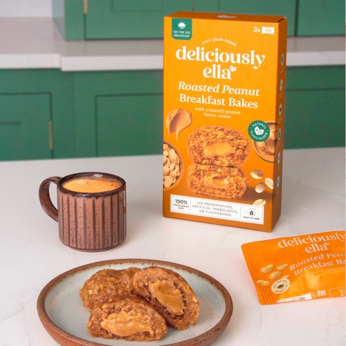 Deliciously Ella Peanut Butter On-the-Go Breakfast Bakes Multipack 3x50g
