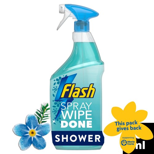 Flash Bathroom Spray Wipe Done Shower