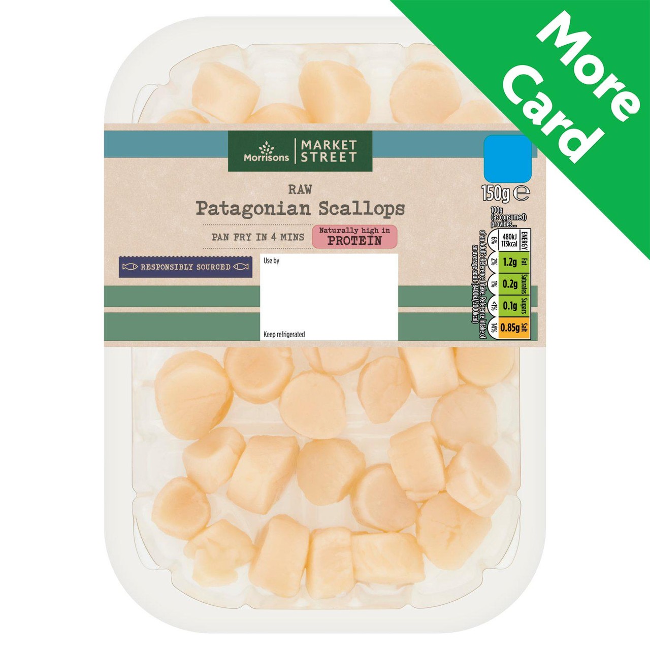 Morrisons Raw Patagonian Scallops 150g