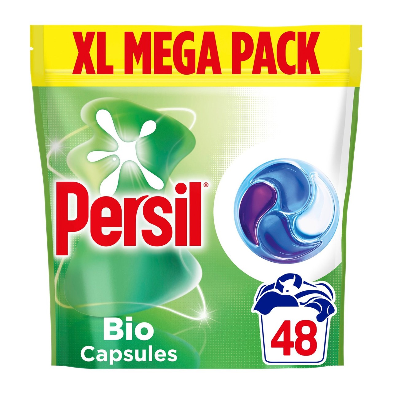 Persil Bio 4 in 1 Laundry Washing Detergent Capsules 48 Washes