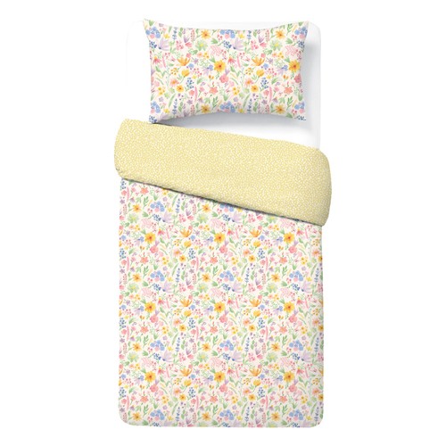 Nutmeg Home 100% Cotton Country Garden Duvet Set Single