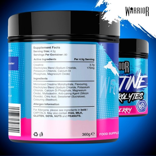 Warrior Creatine Electrolytes Berry 360G