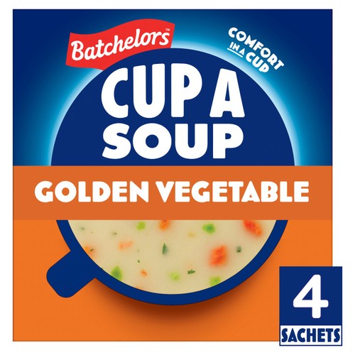 Batchelors Cup a Soup Golden Vegetable Soup 4 Instant Soup Sachets 82g