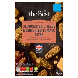 Morrisons The Best Gloucester Cheese & Sundried Tomato Bites  75g