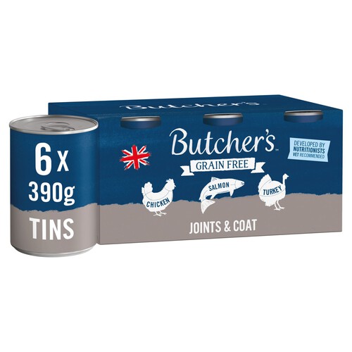 Butcher's Joints & Coat Dog Food Tins 