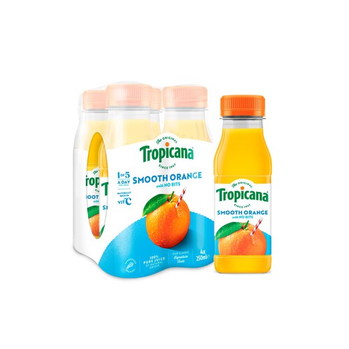 Tropicana Pure Smooth Orange Fruit Juice Multipack