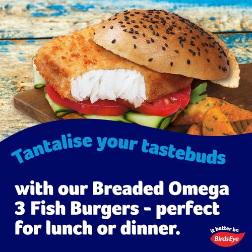 Birds Eye 2 Breaded Omega 3 Fish Burgers 227g