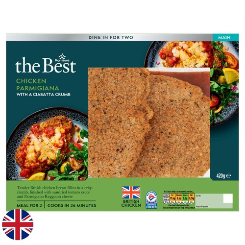 Morrisons British The Best Chicken Parmigiana With A Ciabatta Crumb 420g