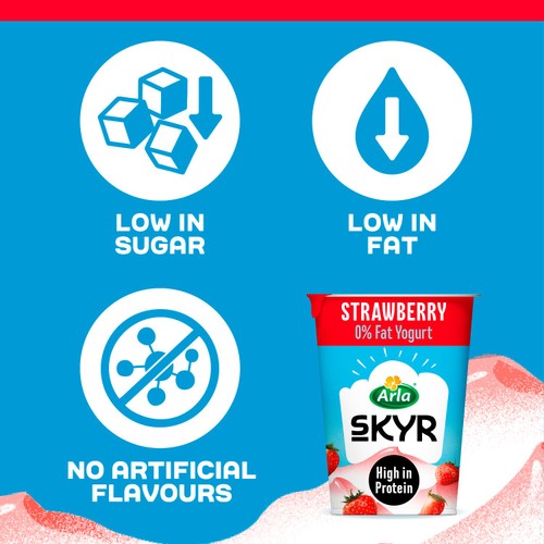 Arla Skyr High Protein Strawberry Icelandic Style Yogurt