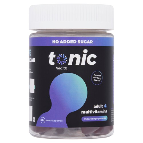 Tonic Adults Multivitamins Gummy Wild Berry 30s