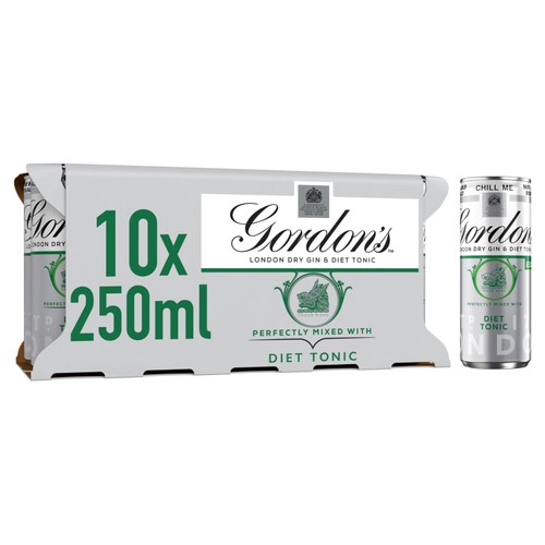 Gordon's London Dry Gin and Slimline Tonic Ready to Drink Multipack