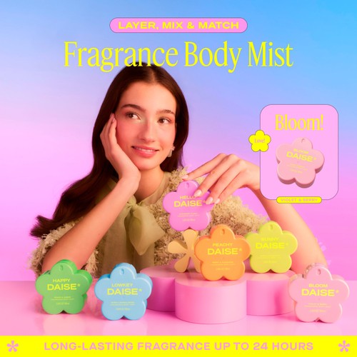 Daise Fragrance Body Mist Violet & Berry 