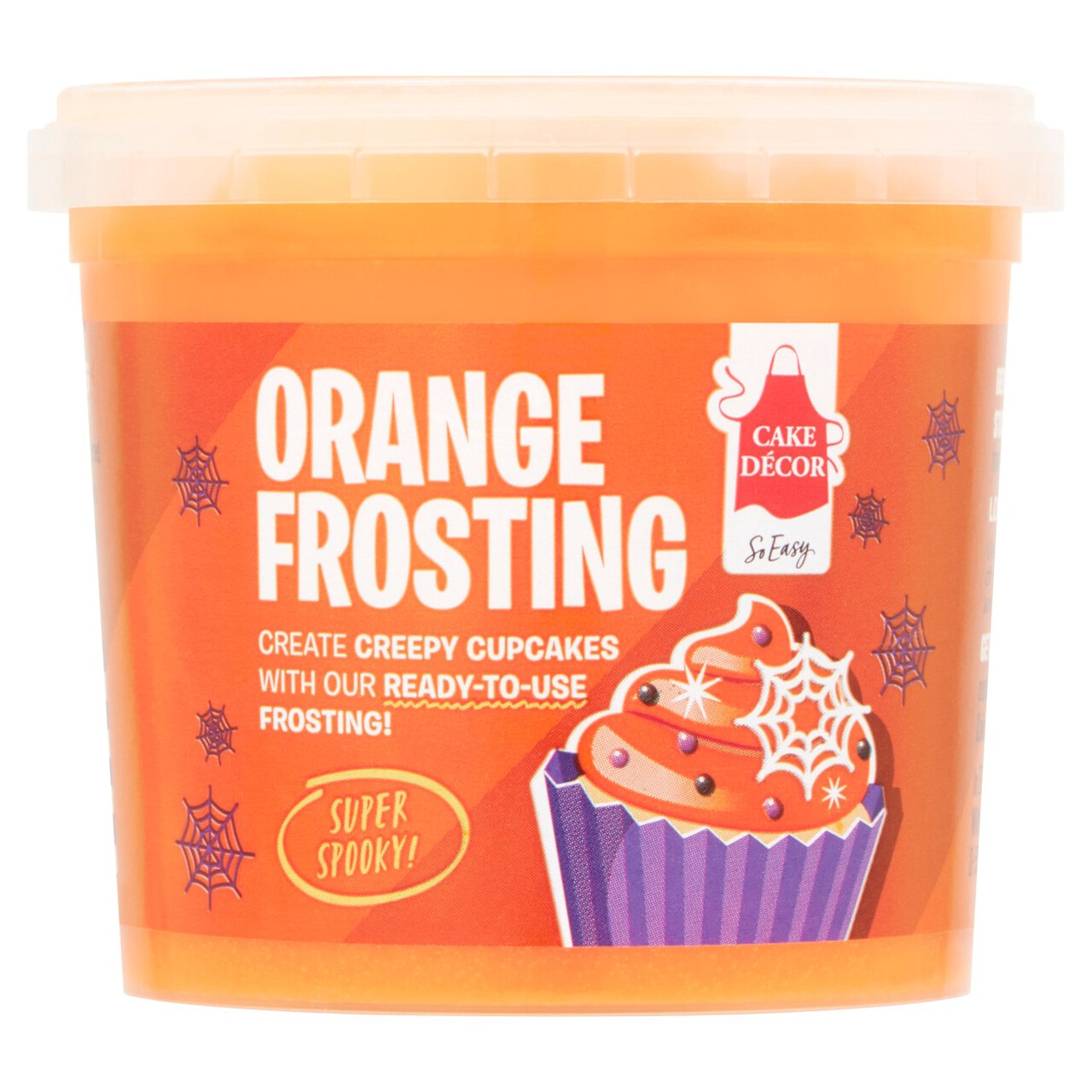 Cake Decor Orange Frosting