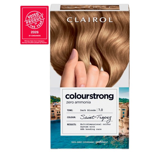 Clairol Colour Strong Permanent Hair Dye 7.0 Dark Blonde
