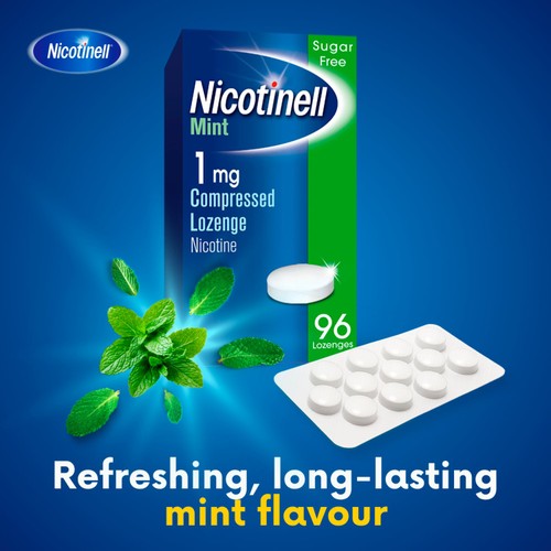 Nicotinell Nicotine Lozenges Stop Smoking Aid 1mg Mint 