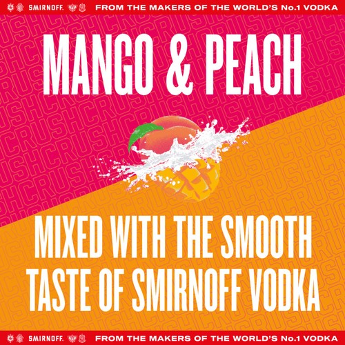Smirnoff Crush Mango And Peach 440ml