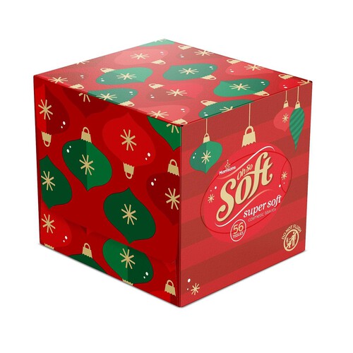 Morrisons Christmas Facial Tissues 56 Sheets