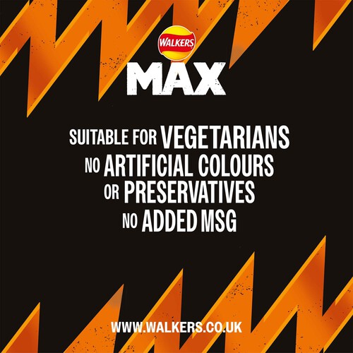 Walkers Max Punchy Paprika Multipack Crisps 