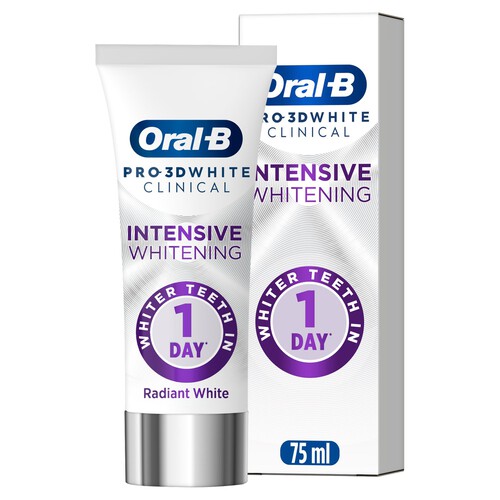 Oral-B Pro 3D White Clinical Intensive Whitening Toothpaste 