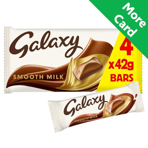 Galaxy Smooth Milk Chocolate Snack Bars Multipack Vegetarian