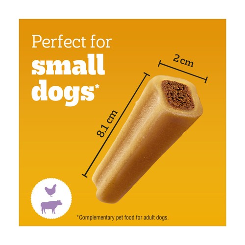 Pedigree Jumbone Mini Adult Small Dog Treats Beef & Poultry 4 Chews