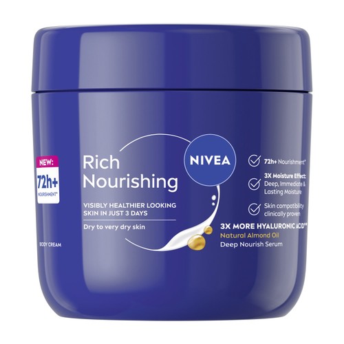 Nivea Body Rich Caring Cream Jar 400Ml