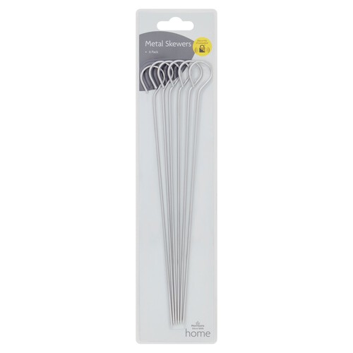 Morrisons Metal Skewers 6 Pack