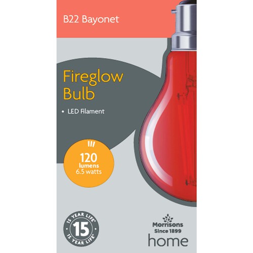 Morrisons LED A60 Fireglow Light Bulb