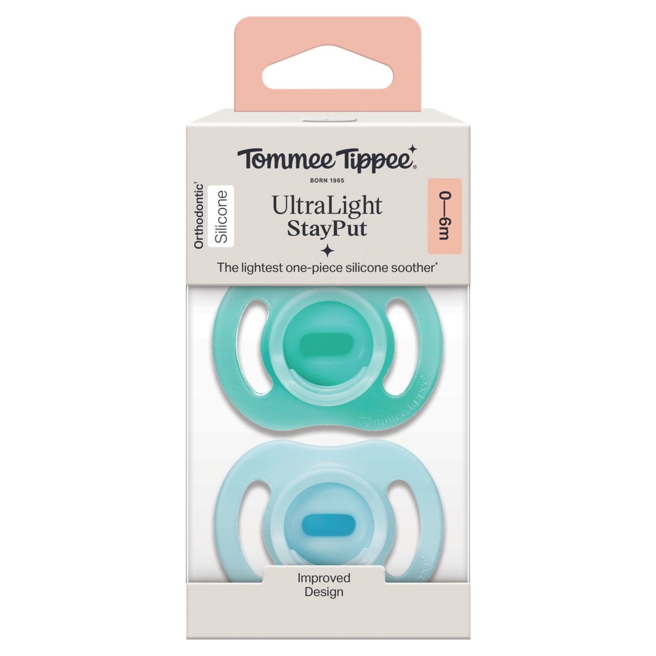 Tommee Tippee Ultra-Light Stayput Soother 0-6 Moths