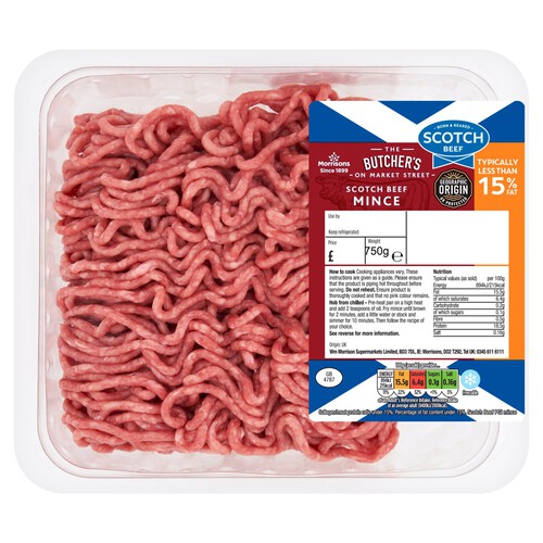 Morrisons Scotch 15% Beef Mince 