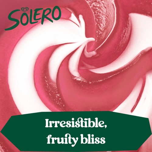 Solero Strawberry Twist Ice Cream Sticks 3 x 90ml