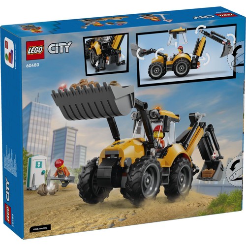 Lego City Great Vehicles Yellow Backhoe Loader 60480