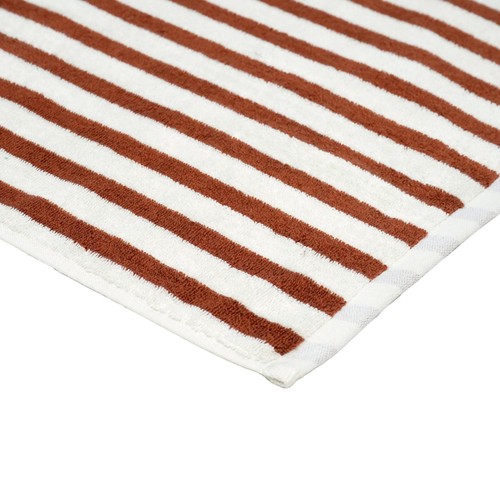 Spa Maison Brown Stripe Bath Towel